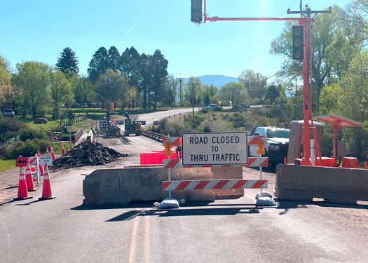 Thompson Creek Bridge asphalt clearing