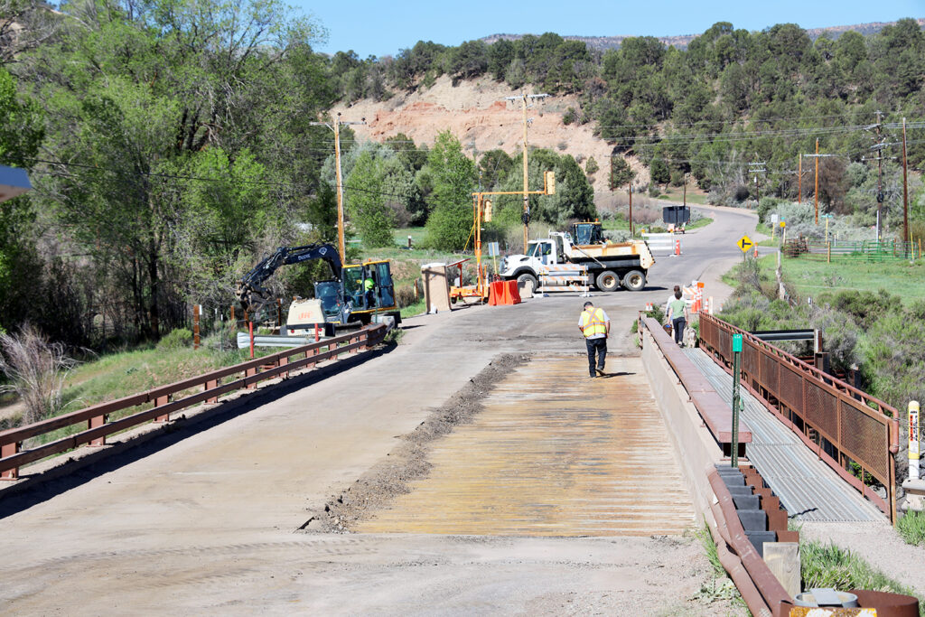 Garfield County bridge on Thompson Creek