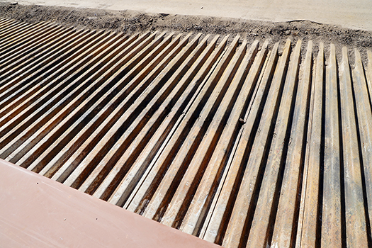 A section of corroded decking on the CR 108 bridge over the Crystal River near Carbondale, Colorado.