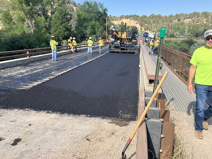 Thompson Creek Bridge deck repair completes with asphalt application